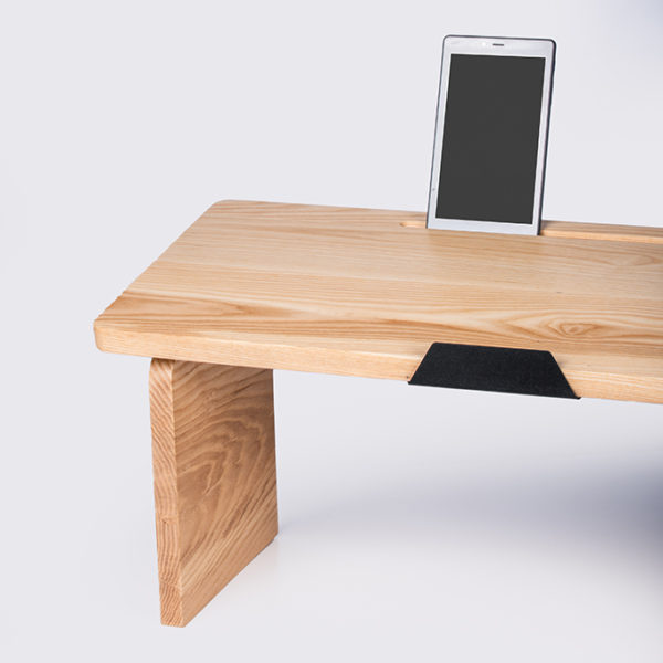 Natural wood lap tray_kusudico