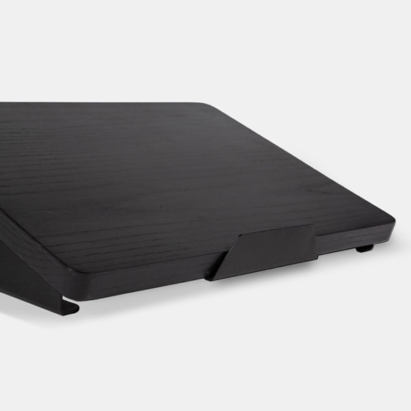 black wooden laptop stand_kusudico