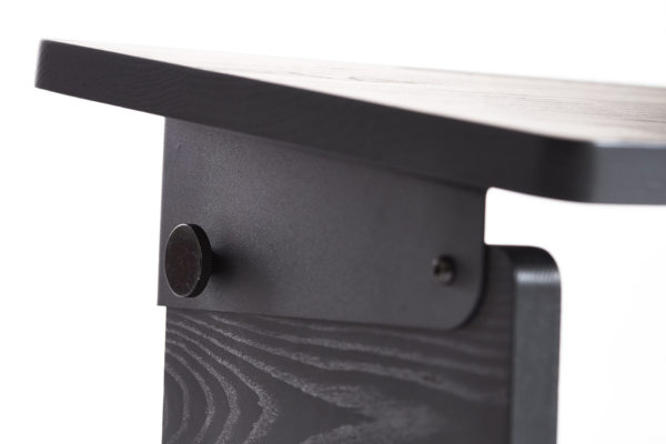 Black wood lap tray_kusudico